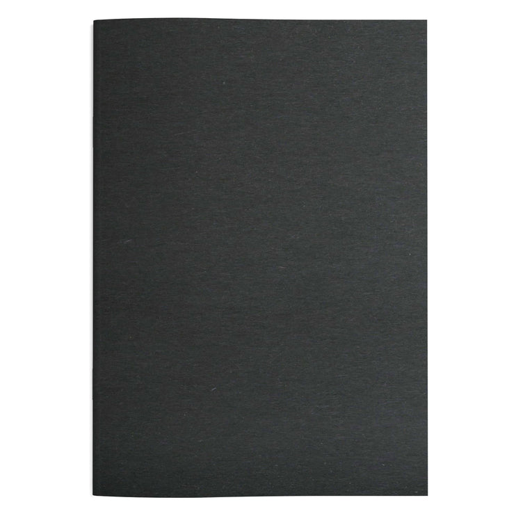 A4 Portrait Sketchbook | 140gsm White Cartridge, 20 Leaves | Stapled Laminated Black Cover