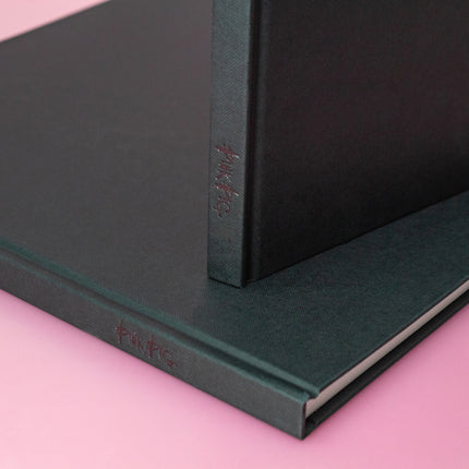 11 x 11 Square Sketchbook | 140gsm White Cartridge, 92 Pages | Casebound Black Cover