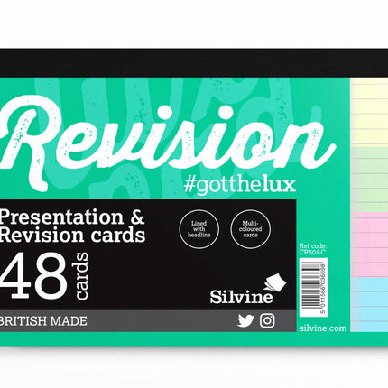 Luxpad by Silvine Revision A6 Flash Cards