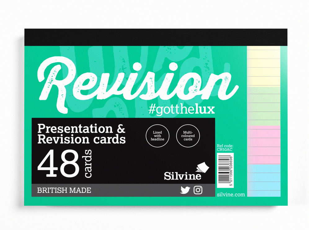 Luxpad by Silvine Revision A6 Flash Cards