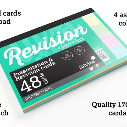 Luxpad by Silvine Revision A6 Flash Cards
