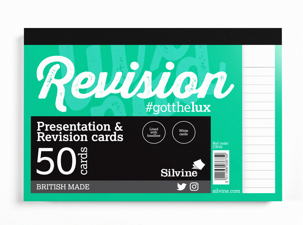 Luxpad by Silvine Revision A6 Flash Cards
