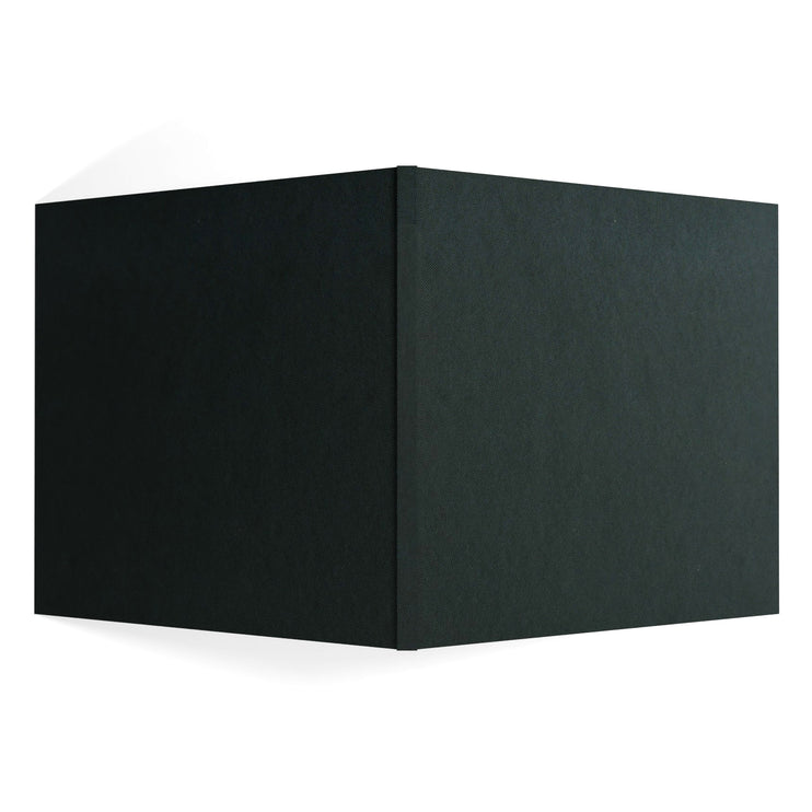 11 x 11 Square Sketchbook | 140gsm White Cartridge, 46 Leaves | Casebound Black Cover