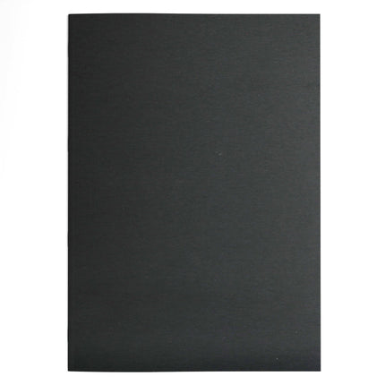 A5 Portrait Sketchbook | 140gsm White Cartridge, 20 Leaves | Stapled Laminated Black Cover