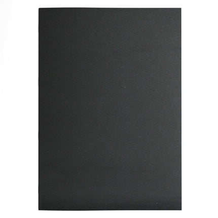 A3 Portrait Sketchbook | 140gsm White Cartridge, 20 Sheets | Stapled Laminated Black Cover