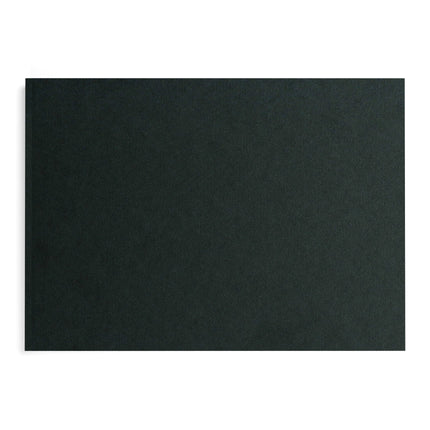 A5 Landscape Sketchbook | 140gsm White Cartridge, 46 Leaves | Casebound Black Cover