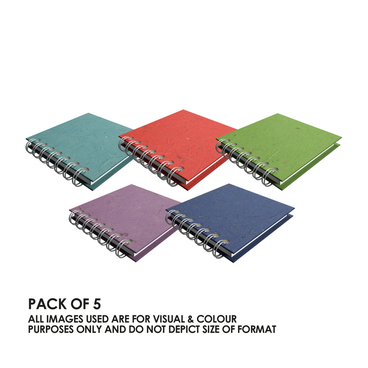 A6 Classic Notebook 80gsm Lined Paper 70 Leaves Portrait (Pack of 5)