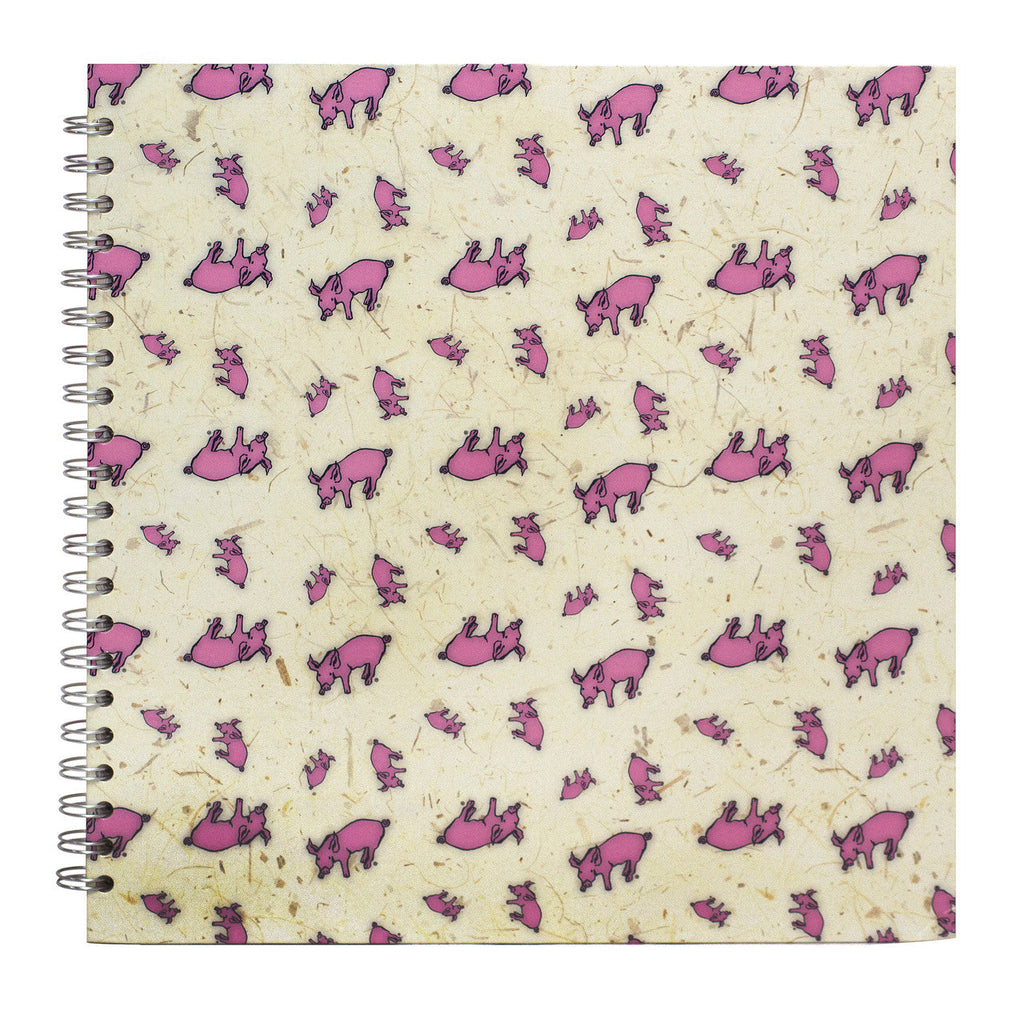 Pink Pig Square 4 x 4 Inch Sketchbook: 35 Pages, 150 gsm – Perfect