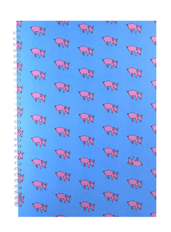A3 Posh Patterned Cappuccino Pig - Brown 180gsm  Cartridge Paper 30 leaves Portrait