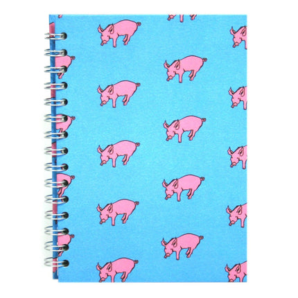 A5 Classic Patterned Bergung Pig - 100% Recycled White 150gsm Cartridge Paper 35 Leaves Portrait