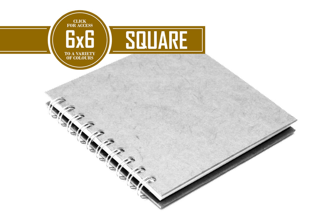6x6 Classic Off White 150gsm Cartridge Paper 35 Leaves Square (Pack of 5)