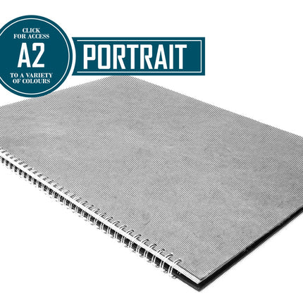 A2 Posh Thick Display Book Black 270gsm Paper 25 Leaves Portrait (Pack of 5)