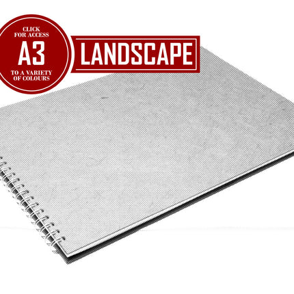 A3 Classic Eco Bergung Pig - 100% Recycled White 150gsm Cartridge Paper 35 Leaves Landscape