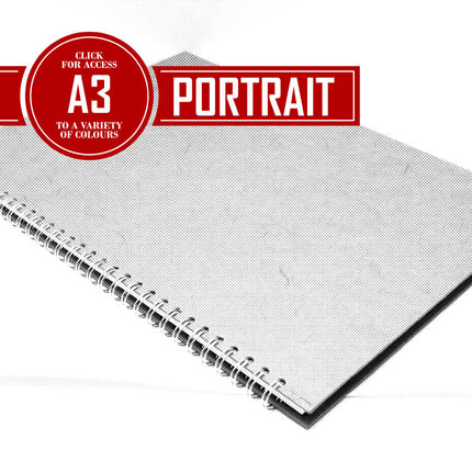 A3 Posh Thick Display Book Black 270gsm Paper 25 Leaves Portrait (Pack of 5)