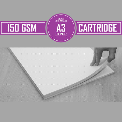 A3 150gsm White Cartridge Paper (Pack of 200 Sheets)