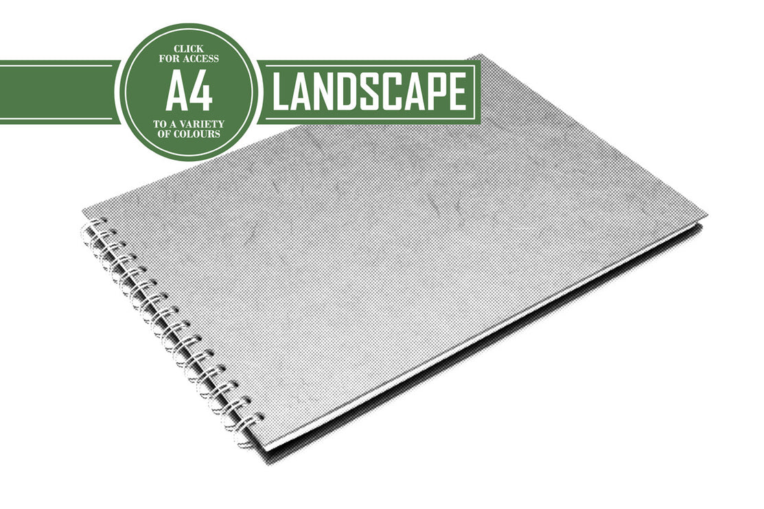 A4 Posh Cappuccino Pig - Brown 180gsm  Cartridge Paper 30 leaves Landscape