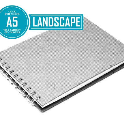 A5 Classic Eco Bergung Pig - 100% Recycled White 150gsm Cartridge Paper 35 Leaves Landscape (Pack of 5)