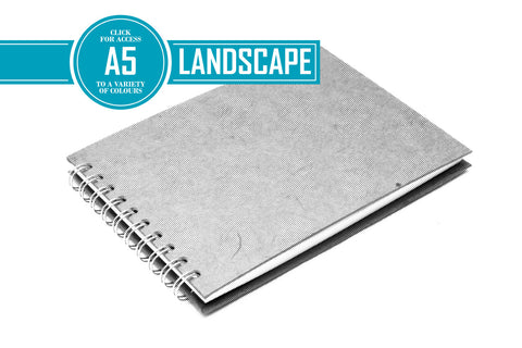 A5 Posh Eco Bergung Pig - 100% Recycled White 150gsm Cartridge Paper 35 Leaves Landscape