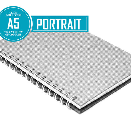 A5 Posh Bergung Pig - 100% Recycled White 150gsm Cartridge Paper 35 Leaves Portrait (Pack of 5)
