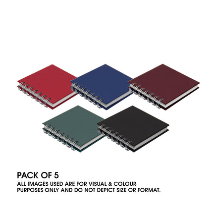 A6 Posh Eco Notebook 80gsm Lined Paper 70 Leaves (Pack of 5)