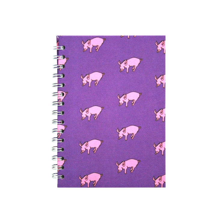 A5 Posh Patterned Cappuccino Pig - Brown 180gsm  Cartridge Paper 30 leaves Portrait